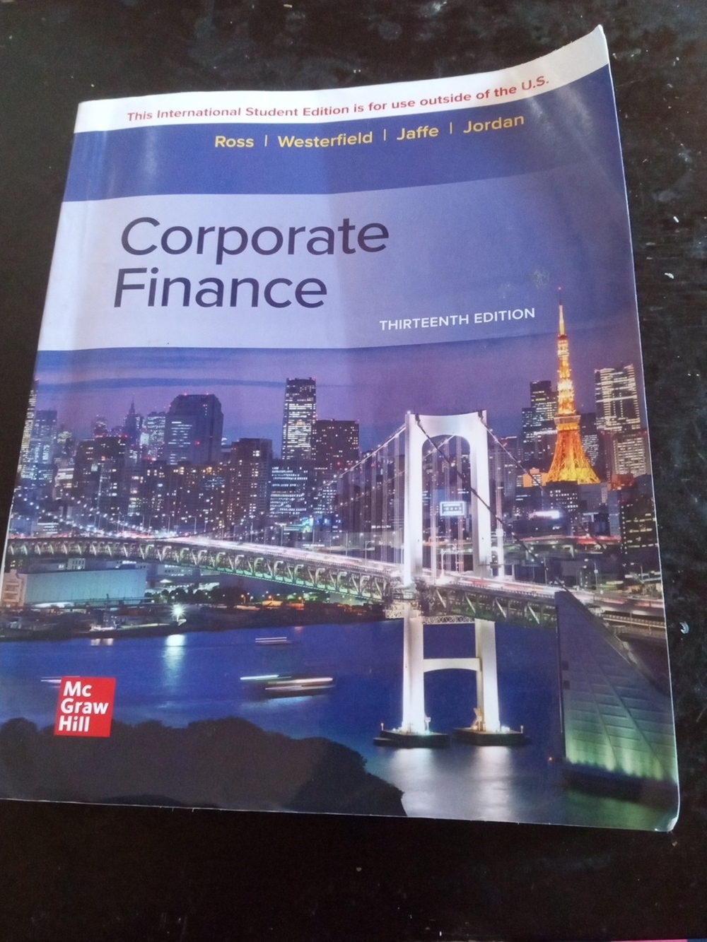 USED Corporate Finance McGraw Hill Ross Westerfield Jaffe & Jordan 13 Edition